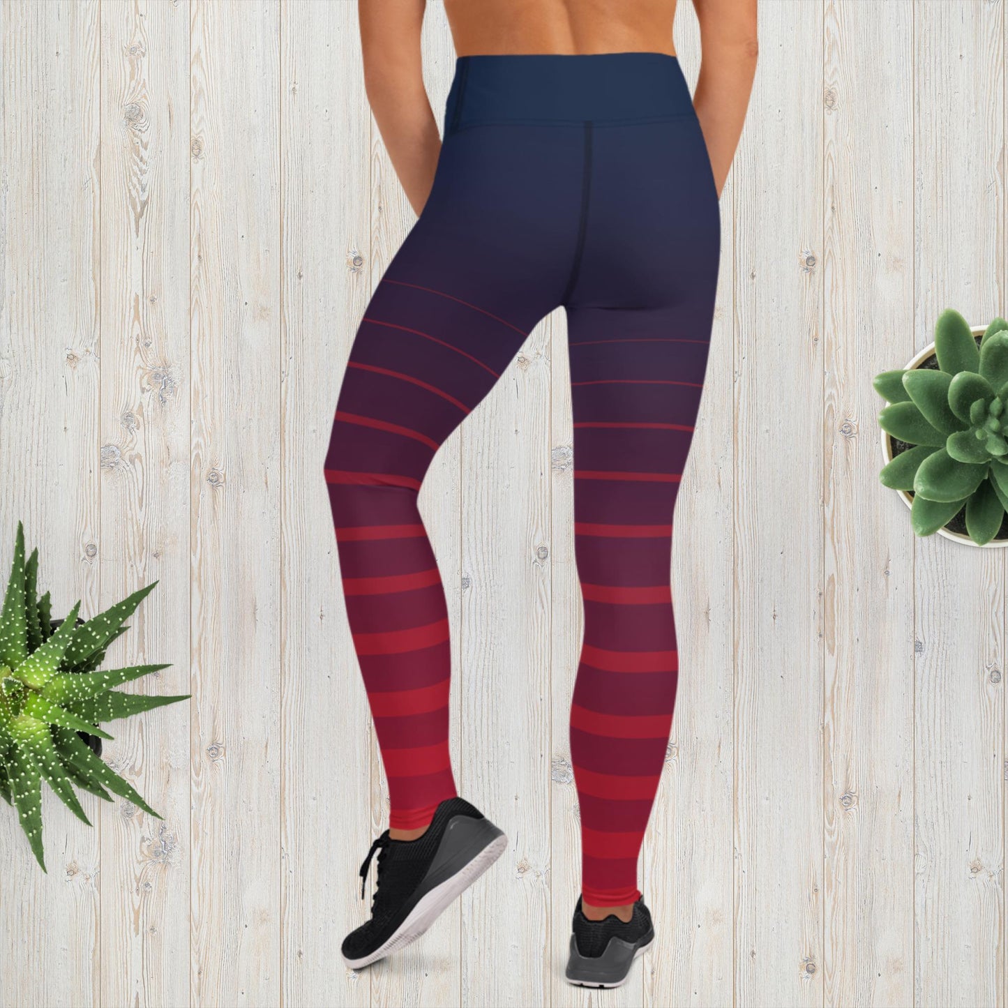 Fade striped Yoga Leggings