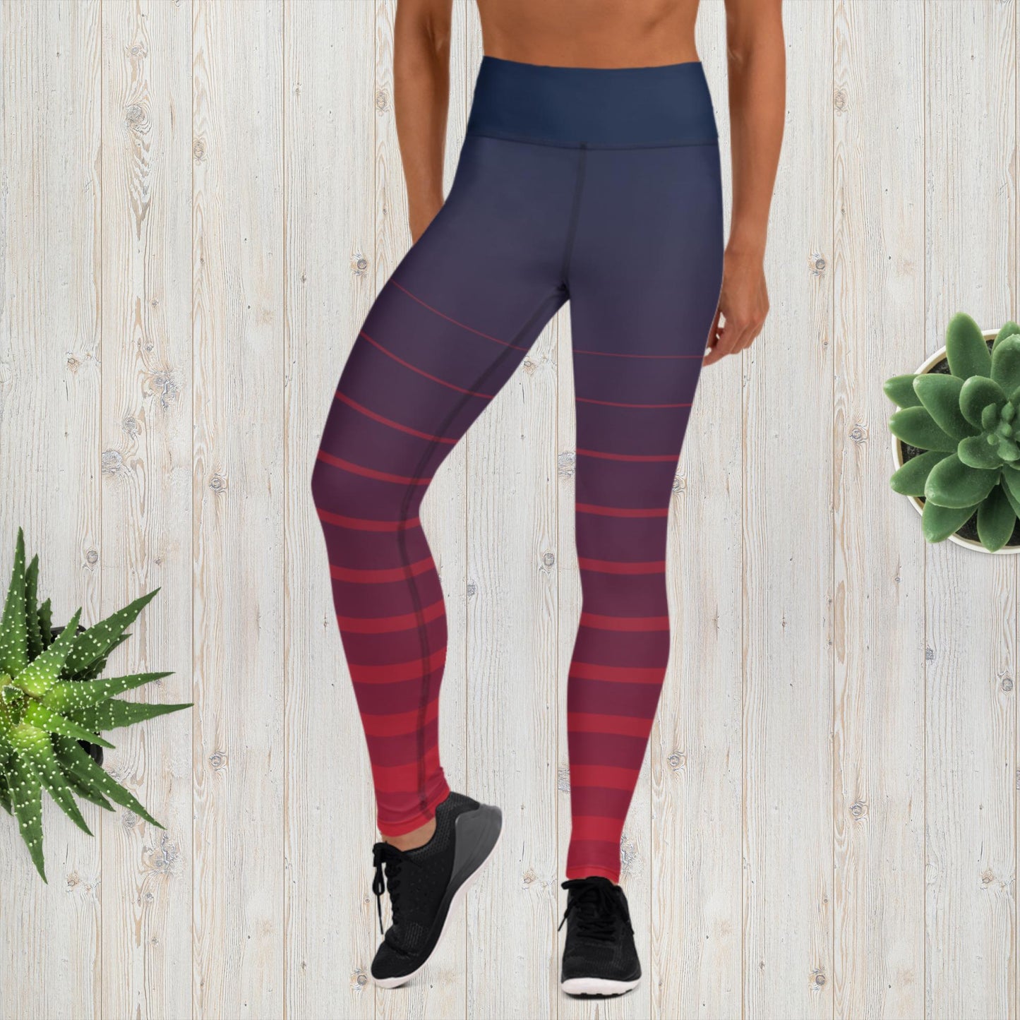Fade striped Yoga Leggings