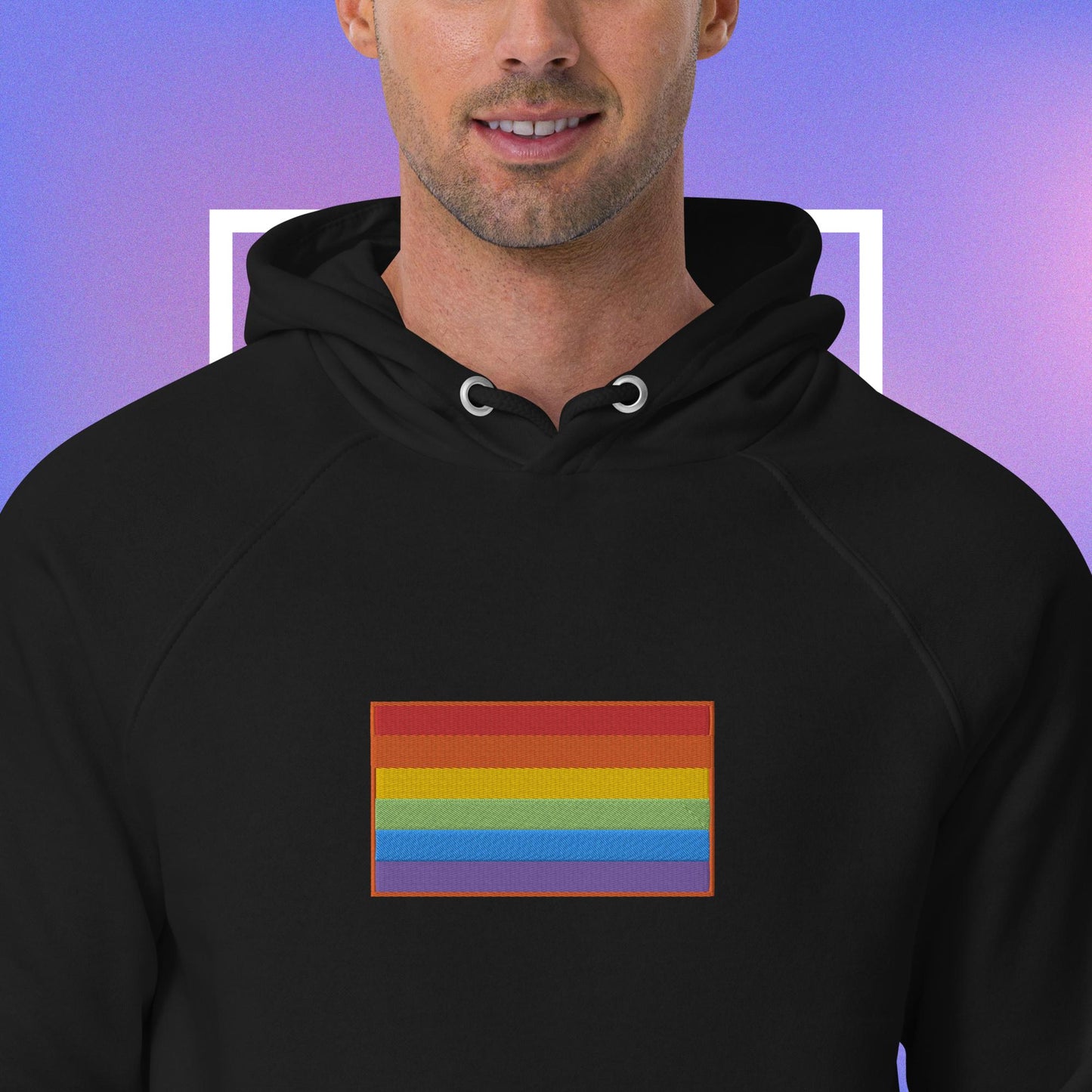 (Pride month) Unisex eco raglan hoodie