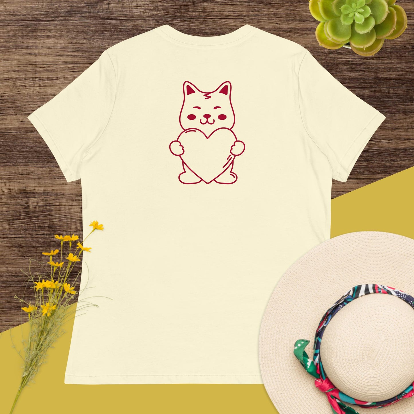 "Cat Mom" Women's Relaxed T-Shirt