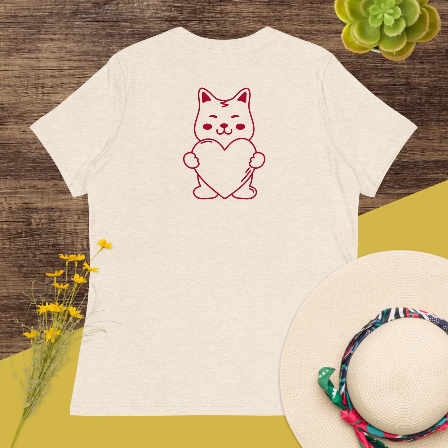 "Cat Mom" Women's Relaxed T-Shirt