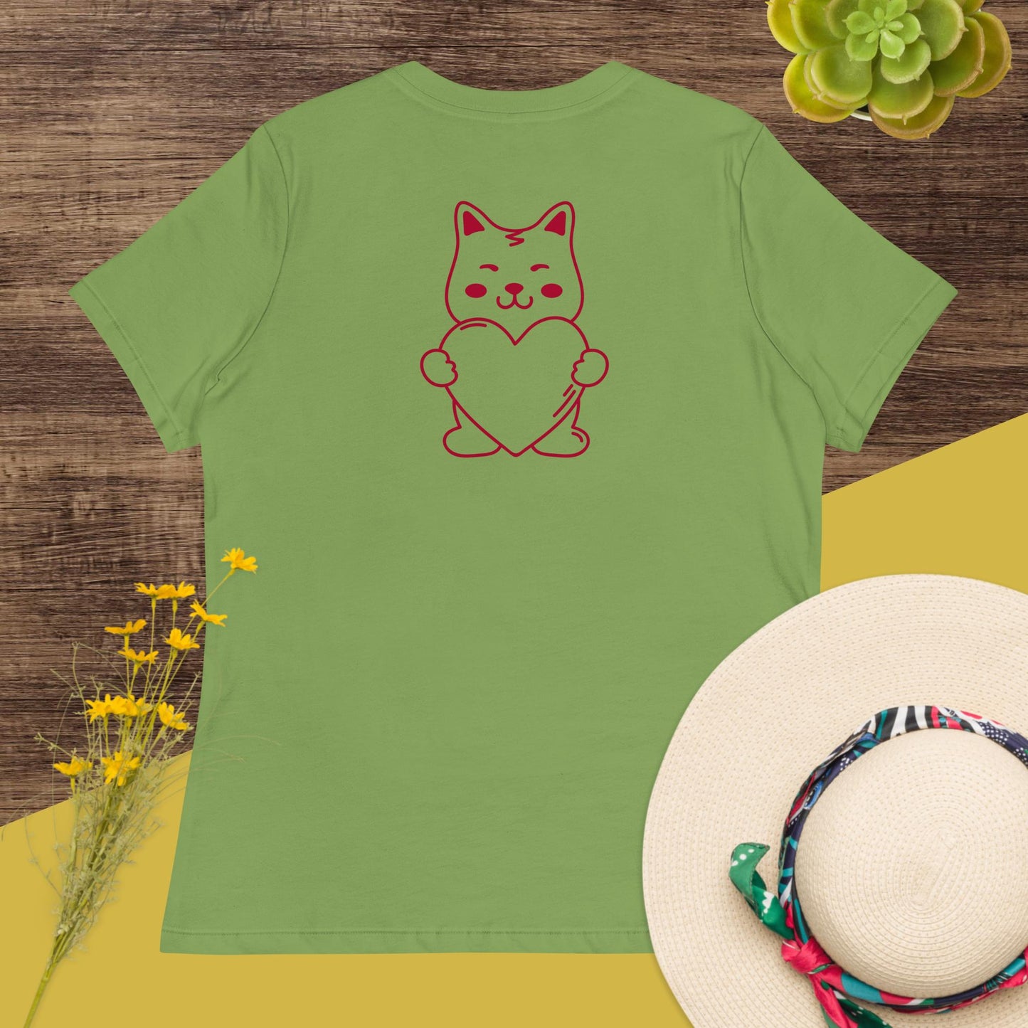"Cat Mom" Women's Relaxed T-Shirt