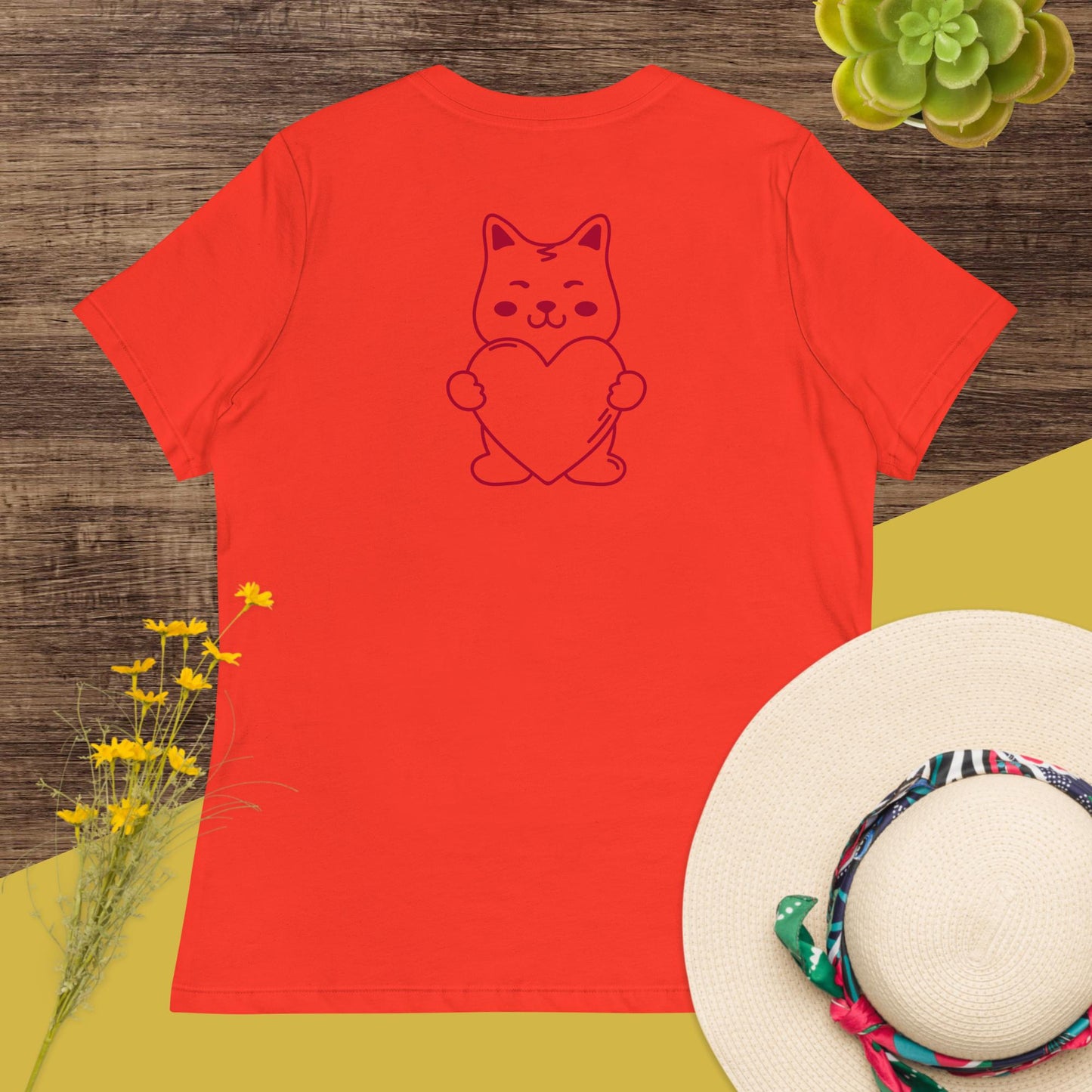 "Cat Mom" Women's Relaxed T-Shirt