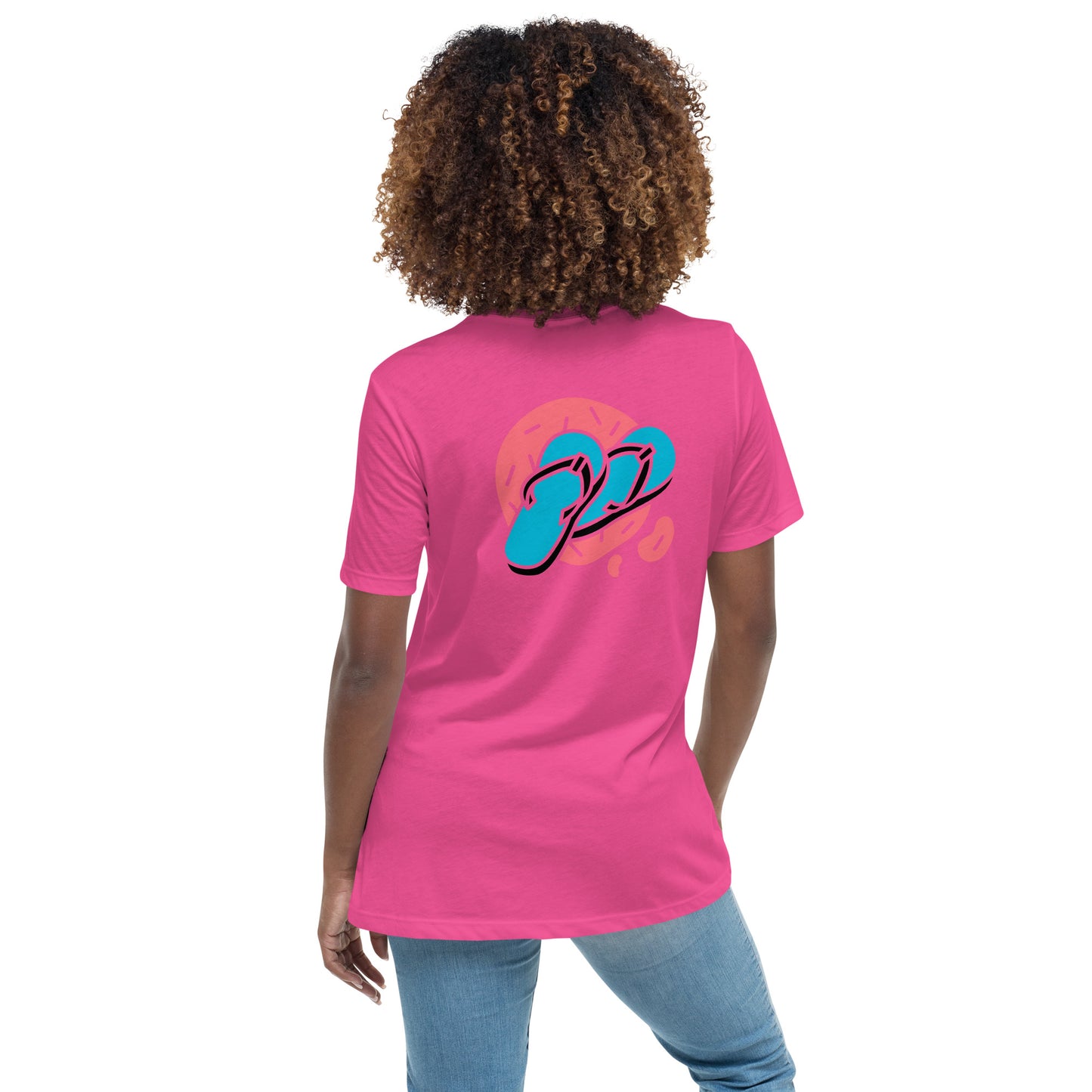 Women's Relaxed T-Shirt w/ Hello Summer design