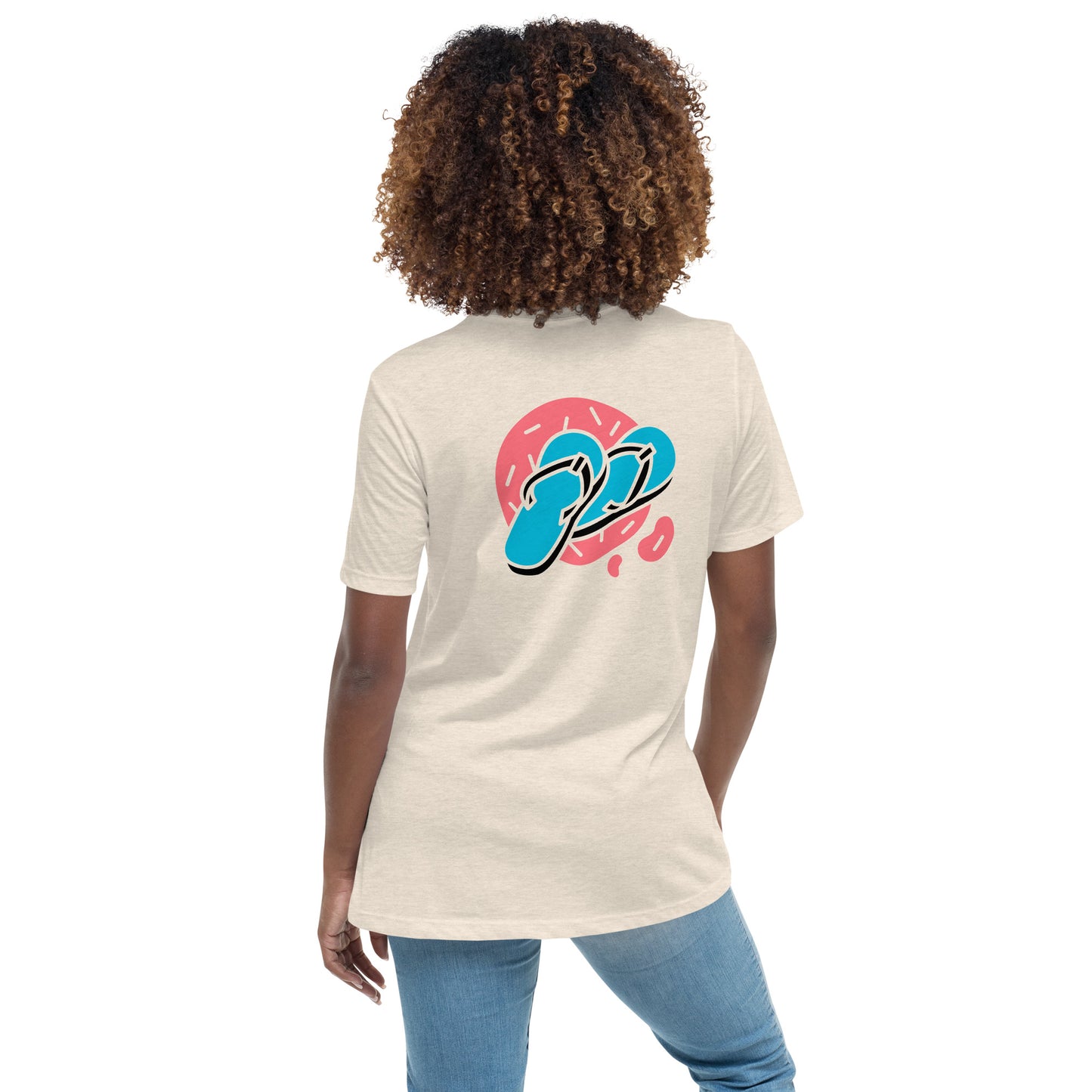 Women's Relaxed T-Shirt w/ Hello Summer design