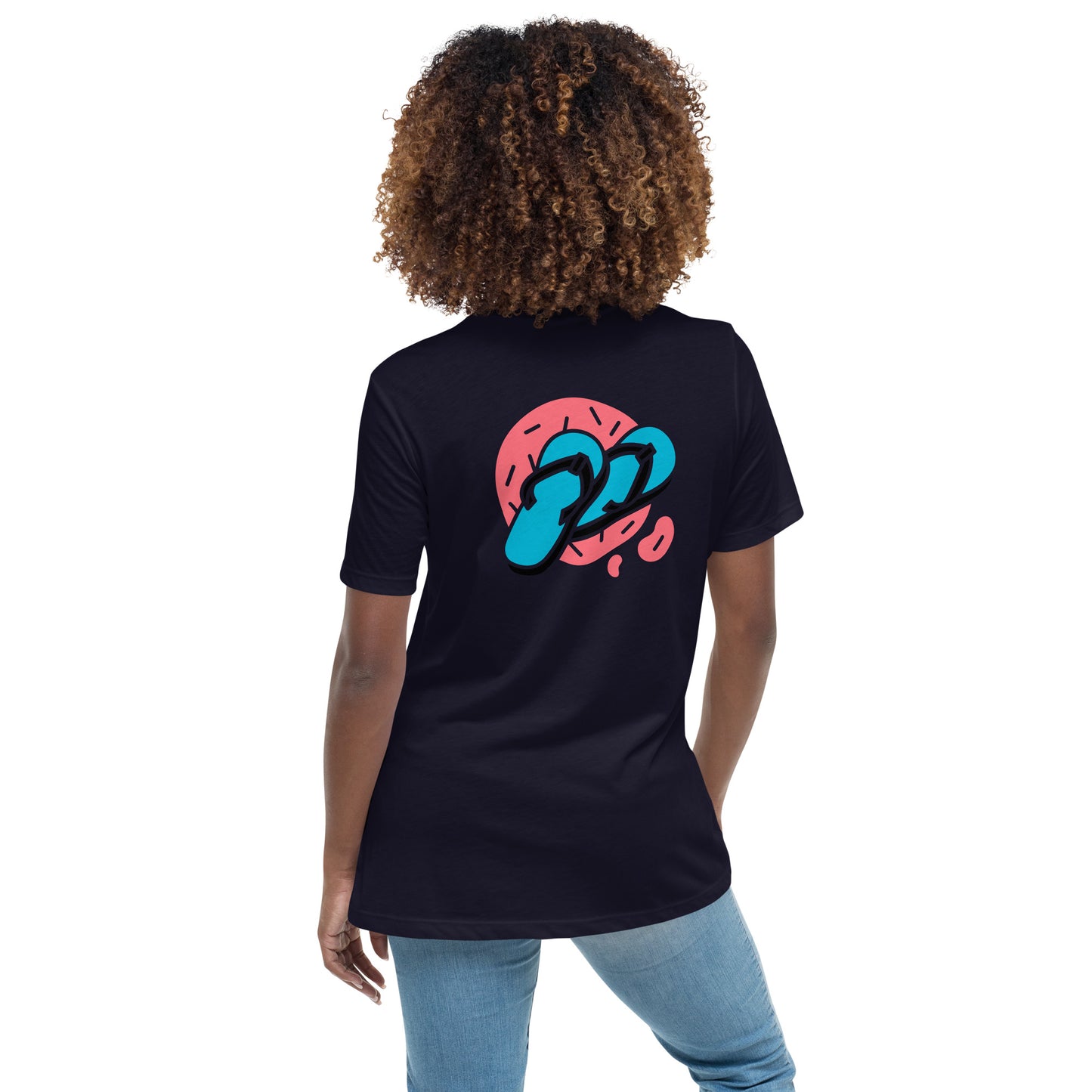 Women's Relaxed T-Shirt w/ Hello Summer design