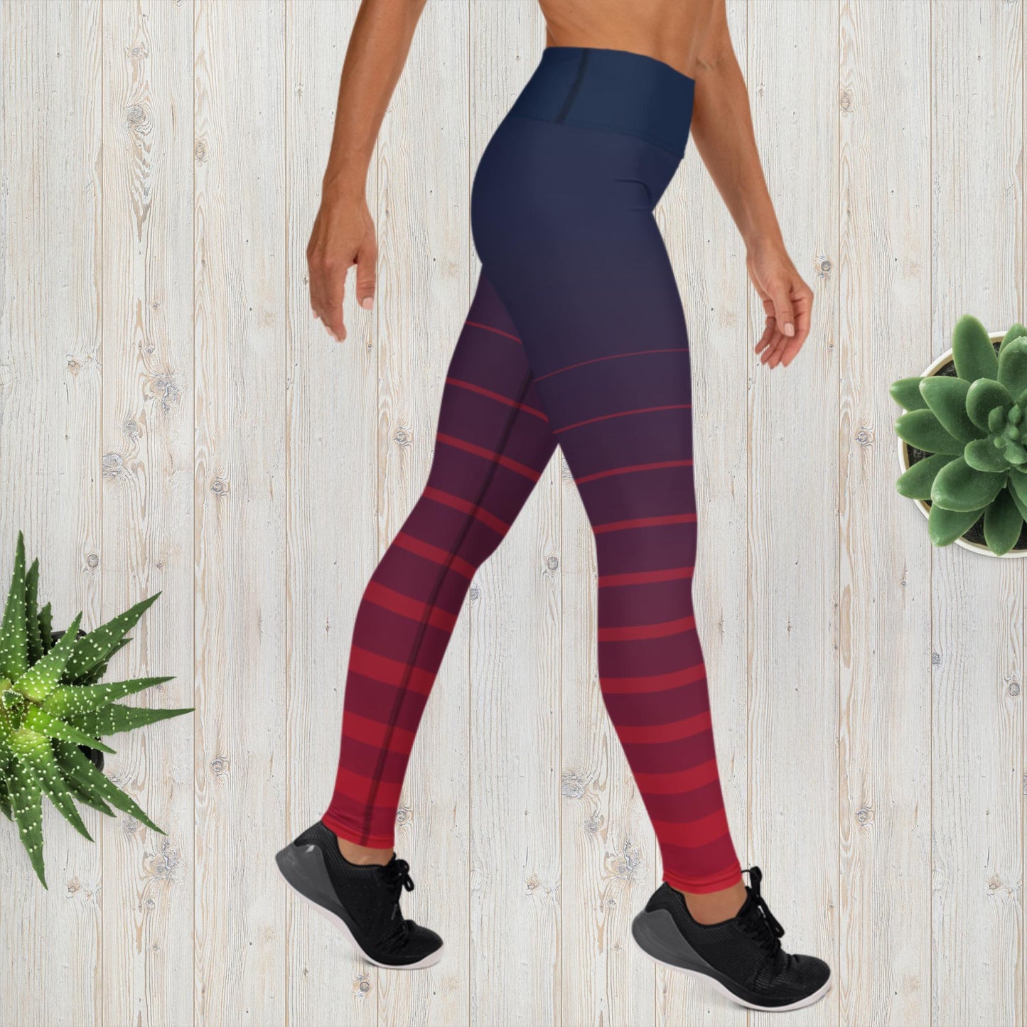Fade striped Yoga Leggings