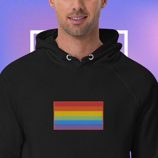 (Pride month) Unisex eco raglan hoodie